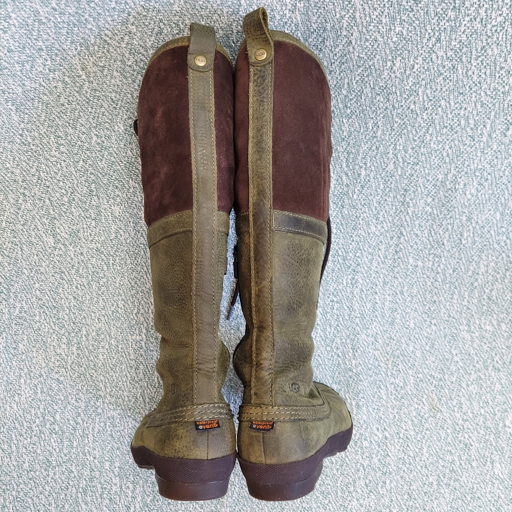 Ugg Becloud Waterproof Genuine Shearling Lined Tall Lace Up Boot Size 7 - Picture 7 of 13